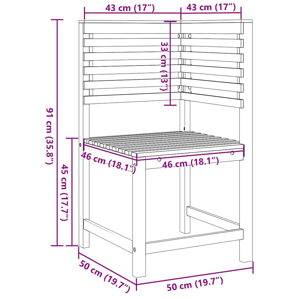 5-teiliges Akazienholz-Gartenbank-Set